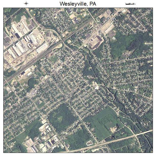 Wesleyville, PA air photo map