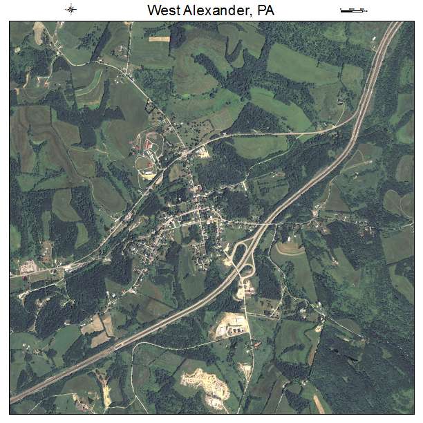 West Alexander, PA air photo map