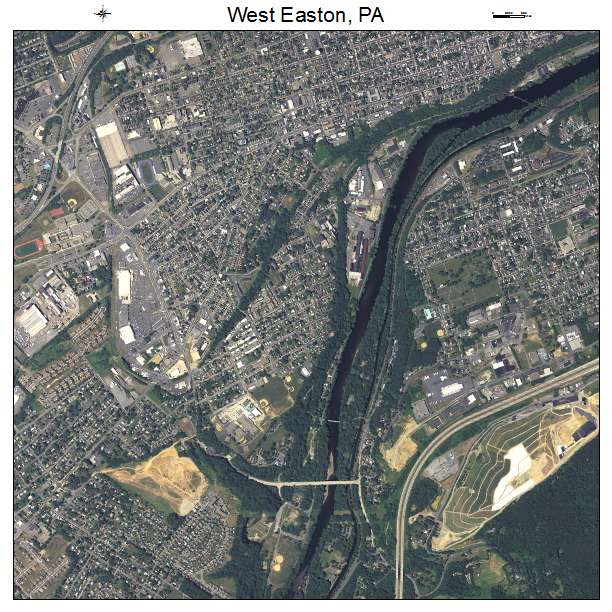 West Easton, PA air photo map