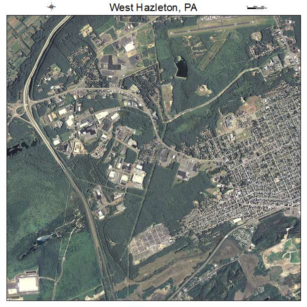 West Hazleton, PA air photo map