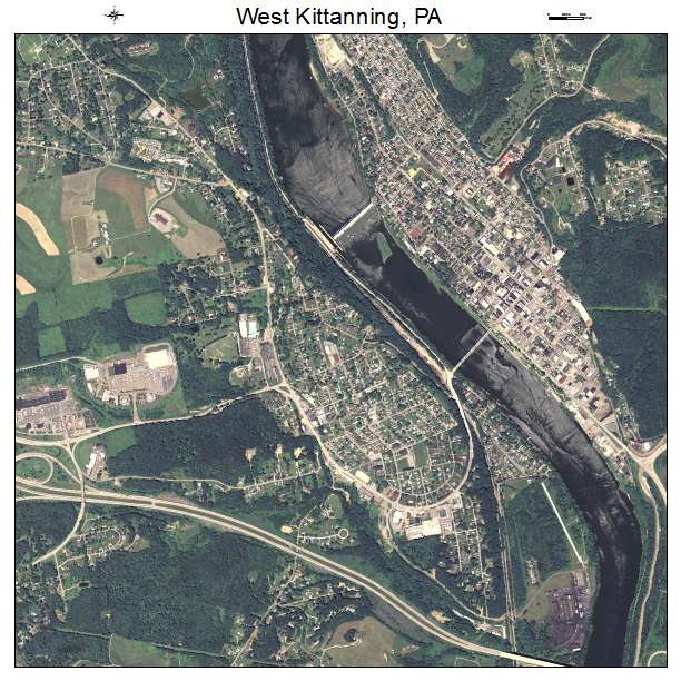 West Kittanning, PA air photo map
