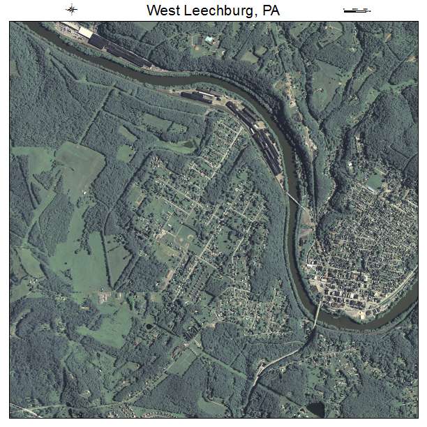 West Leechburg, PA air photo map