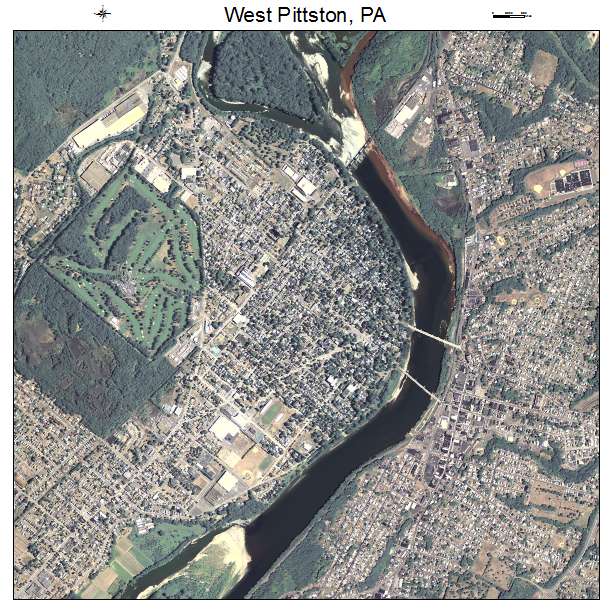 West Pittston, PA air photo map
