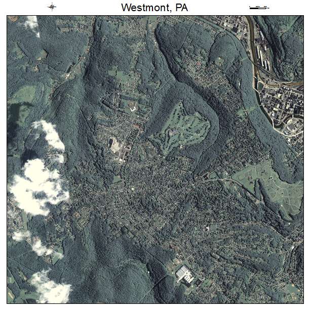 Westmont, PA air photo map
