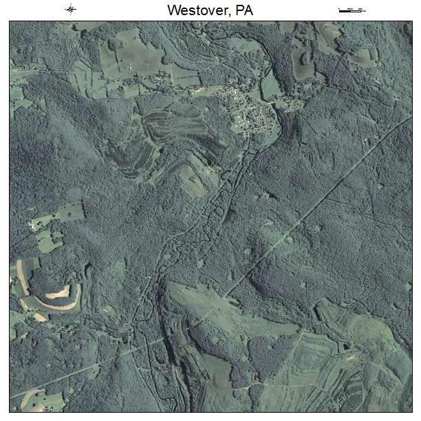 Westover, PA air photo map