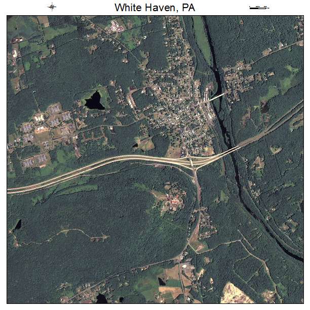 White Haven, PA air photo map