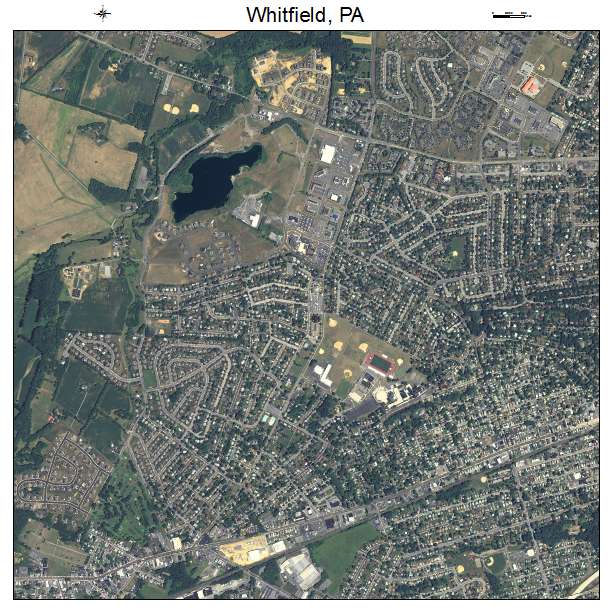 Whitfield, PA air photo map