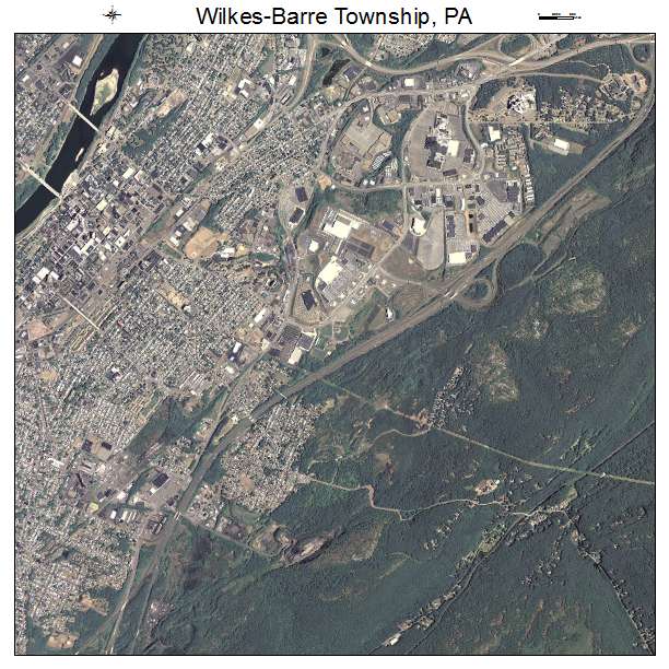 Wilkes Barre Township, PA air photo map