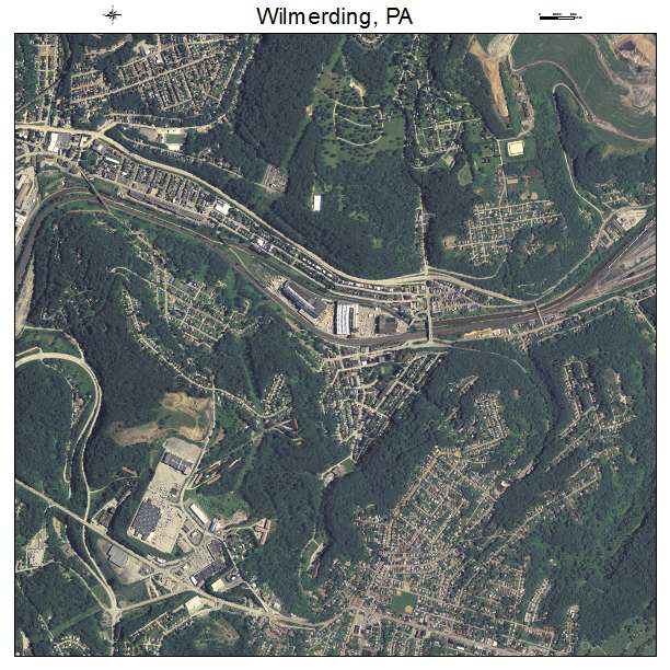 Wilmerding, PA air photo map