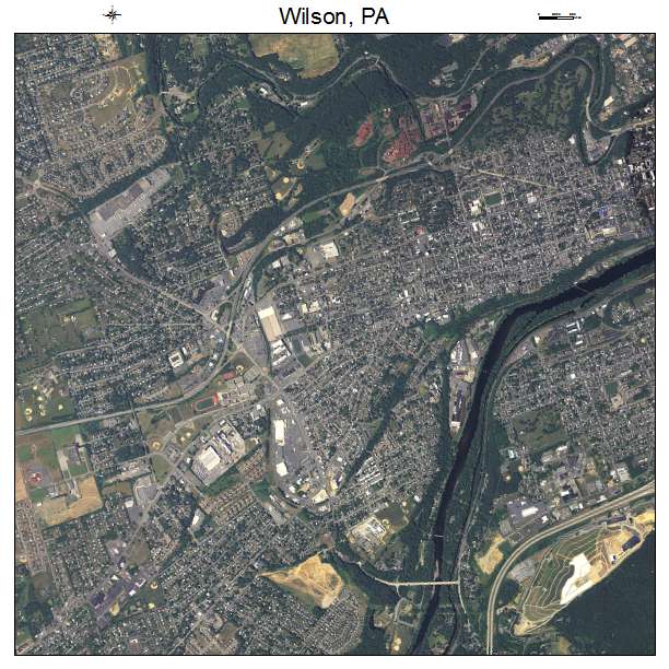 Wilson, PA air photo map