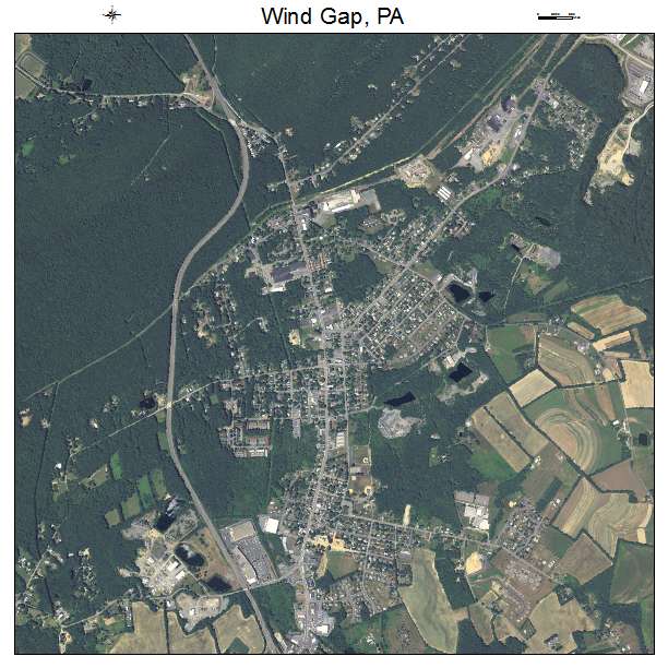 Wind Gap, PA air photo map