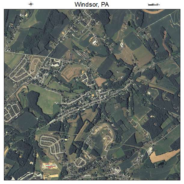 Windsor, PA air photo map