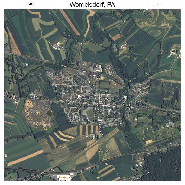 Womelsdorf, PA air photo map