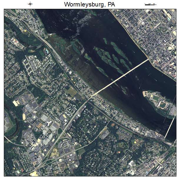 Wormleysburg, PA air photo map