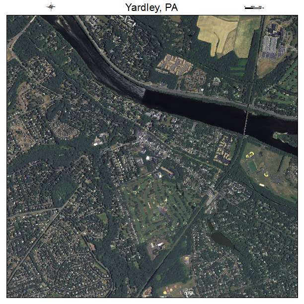 Yardley, PA air photo map
