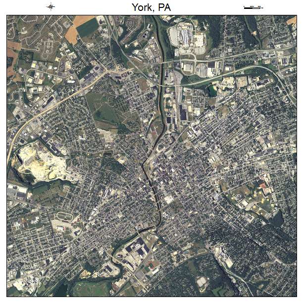 York, PA air photo map