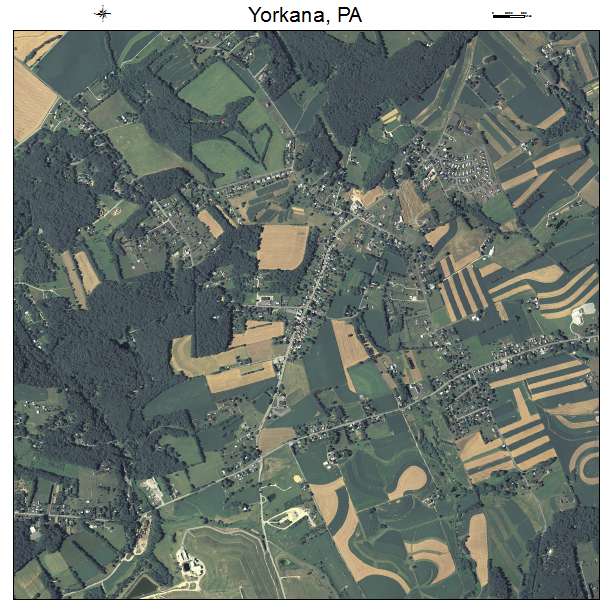 Yorkana, PA air photo map