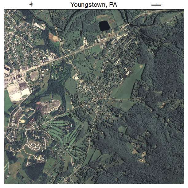 Youngstown, PA air photo map