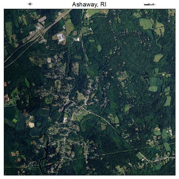 Ashaway, RI air photo map