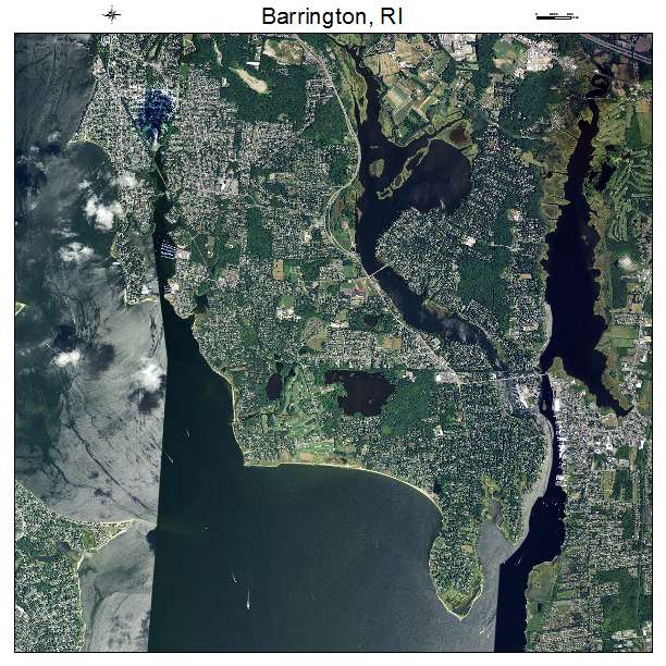 Barrington, RI air photo map