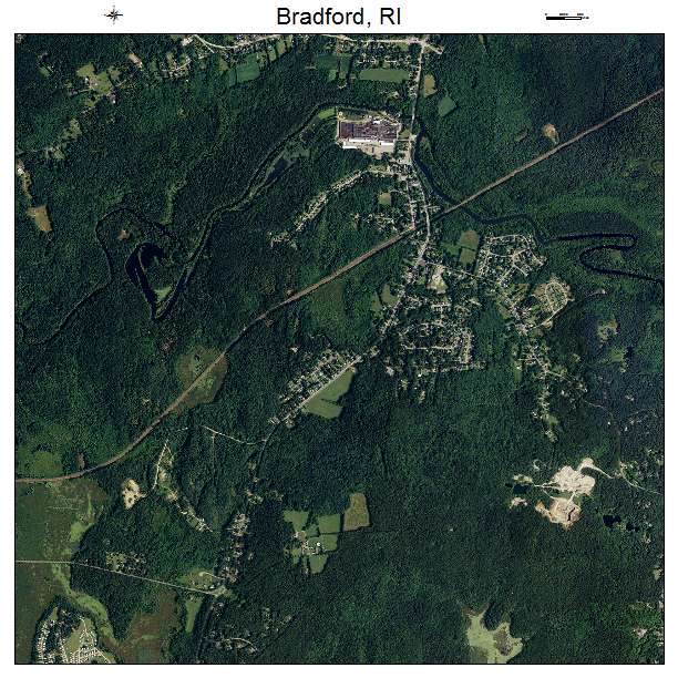 Bradford, RI air photo map