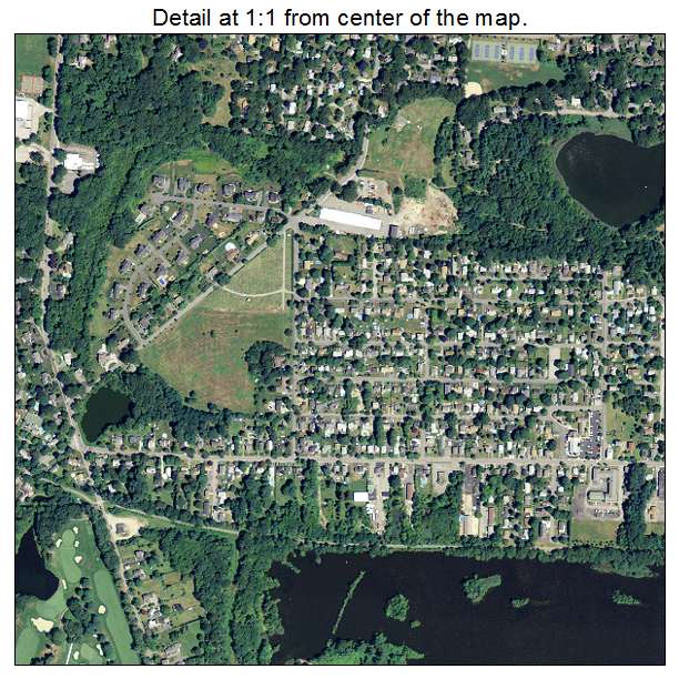 Barrington, Rhode Island aerial imagery detail