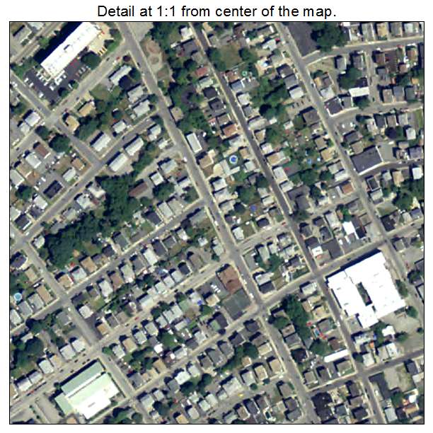 Central Falls, Rhode Island aerial imagery detail
