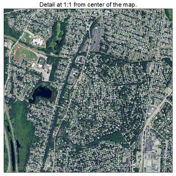 Cranston, Rhode Island aerial imagery detail