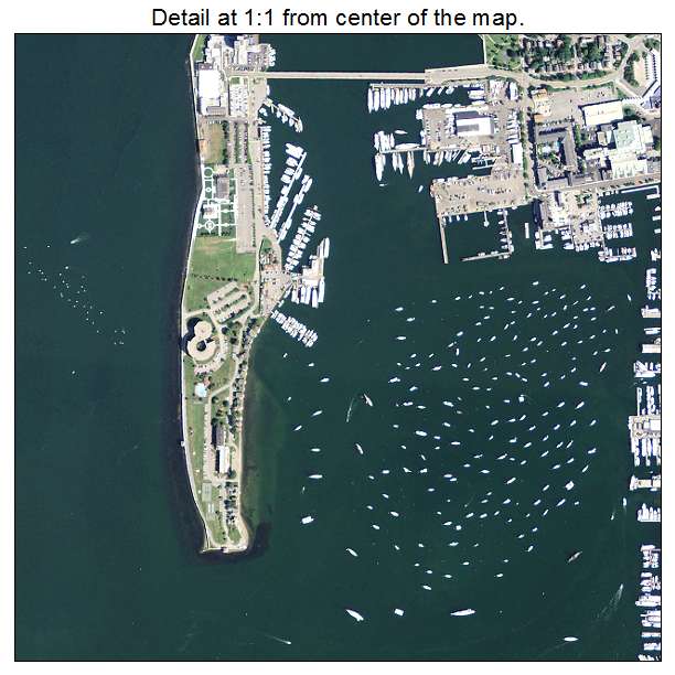 Newport, Rhode Island aerial imagery detail