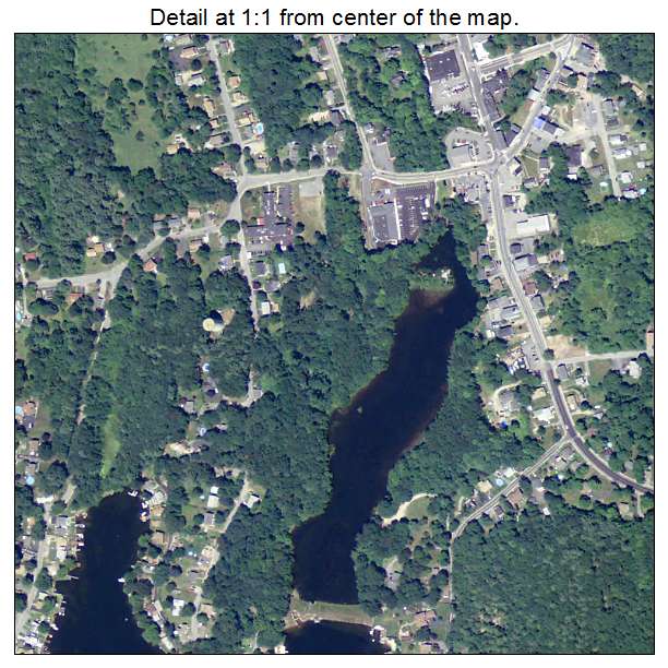 Pascoag, Rhode Island aerial imagery detail