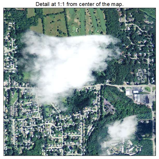 West Warwick, Rhode Island aerial imagery detail
