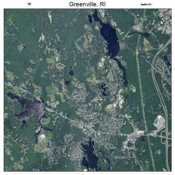 Greenville, RI air photo map