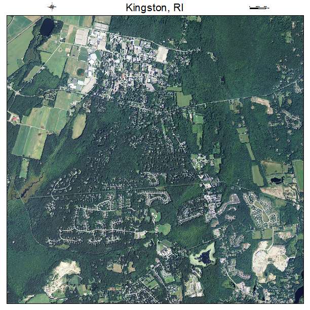 Kingston, RI air photo map