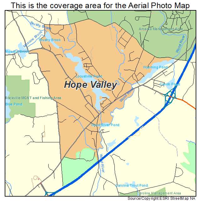 Hope Valley, RI location map 