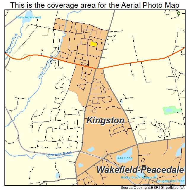 Kingston, RI location map 