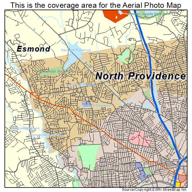 North Providence, RI location map 
