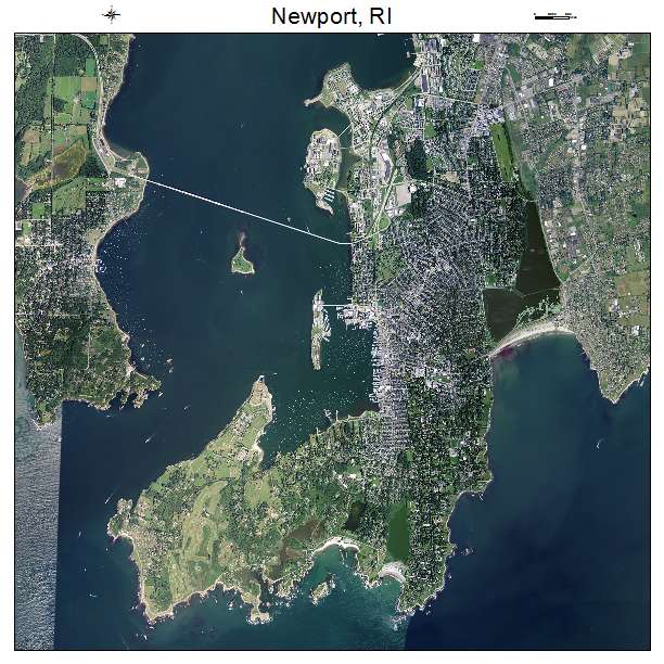 Newport, RI air photo map
