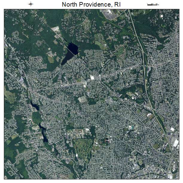 North Providence, RI air photo map
