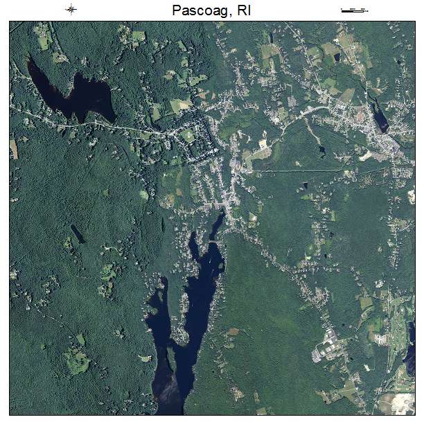 Pascoag, RI air photo map