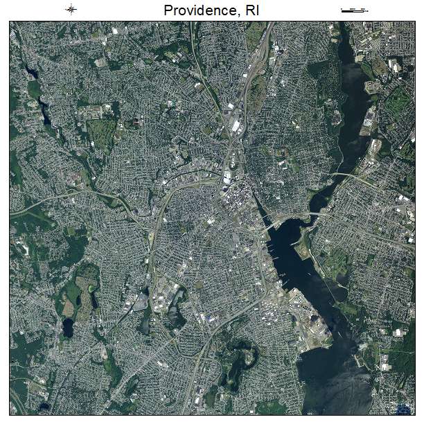 Providence, RI air photo map