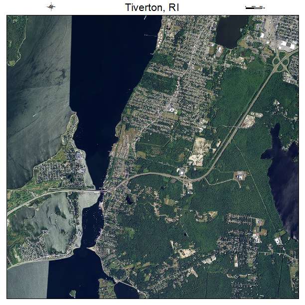 Tiverton, RI air photo map