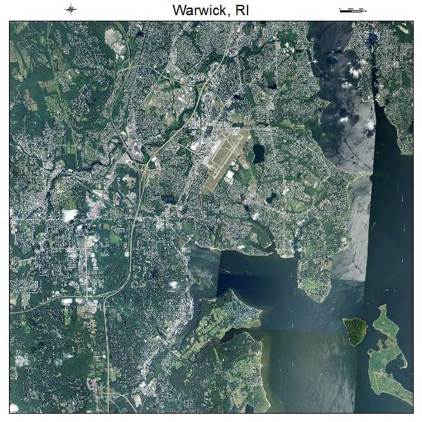 Warwick, RI air photo map