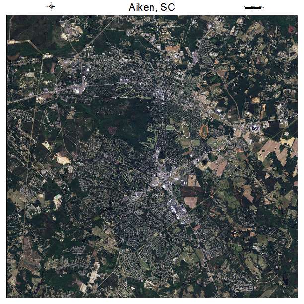 Aiken, SC air photo map