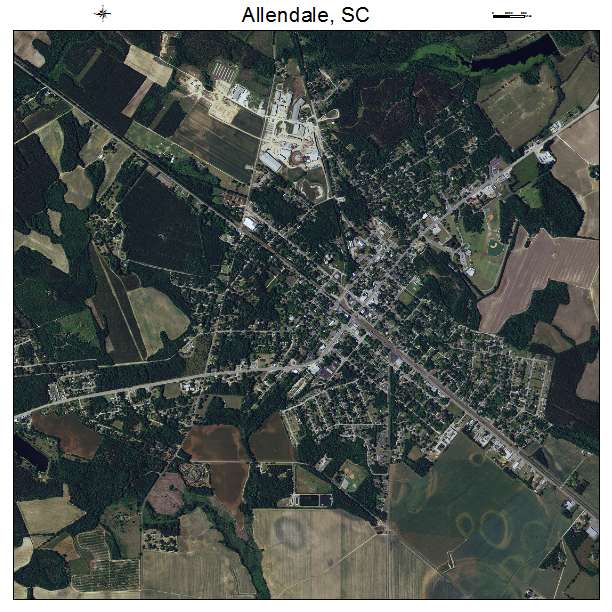 Allendale, SC air photo map