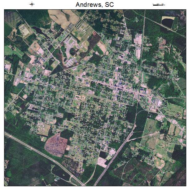Andrews, SC air photo map