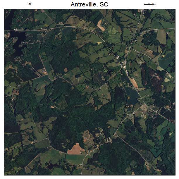 Antreville, SC air photo map