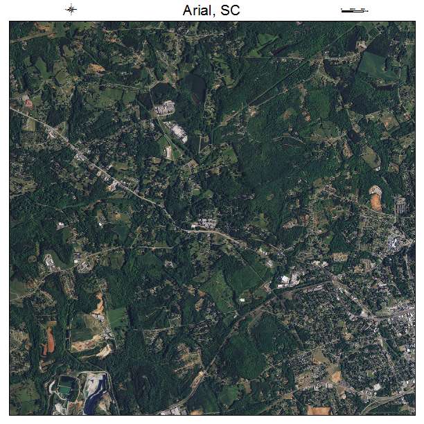 Arial, SC air photo map