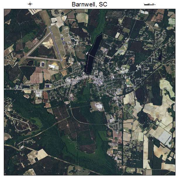 Barnwell, SC air photo map