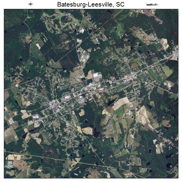 Batesburg Leesville, SC air photo map