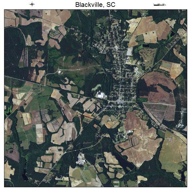 Blackville, SC air photo map